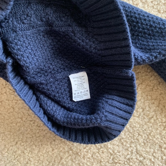 NWOT 4T janie and jack kids boys navy blue knit Sweater - Picture 3 of 4